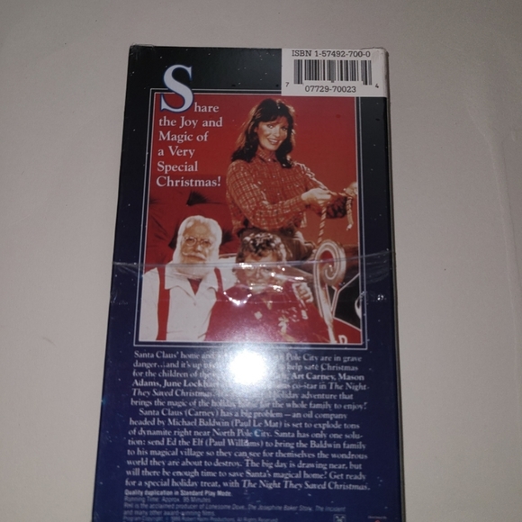 The Night They Saved Christmas Movie VHS Directed by Jackie Cooper Brand New - Picture 5 of 5